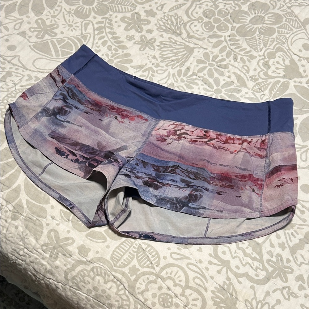 🎄Closet Closing Sale🎄 Lululemon Blue and Purple Athletic Shorts 10